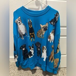 QUEEN OF SPARKLES DOG SWEATSHIRT